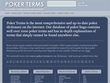 Tablet Screenshot of pokerterms.com
